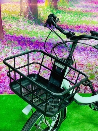 ❸5624子供乗せ電動アシスト自転車ブリヂストン20インチ良好バッテリー