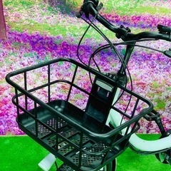 ❸5624子供乗せ電動アシスト自転車ブリヂストン20インチ良好バッテリーの画像