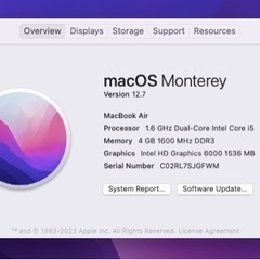 MacBook Air A1465(11-inch,Early2...