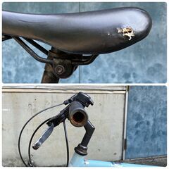 シマノ・クロスバイク　shimano sis equipped 　水色　7段変速　の画像
