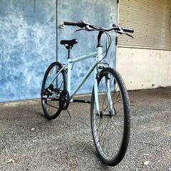 シマノ・クロスバイク　shimano sis equipped 　水色　7段変速　の画像