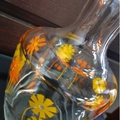 アデリア花柄　ピッチャーグラス　水差しの画像