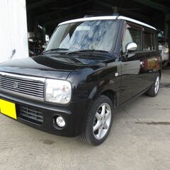 ラパン　ブラックXホワイト　93000ｋｍ　ナビ+フルセグＴＶ付　総額￥120000の画像