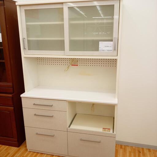 ★ジモティ割あり★ レンジボード　ホワイト　クリーニング済　YJ716