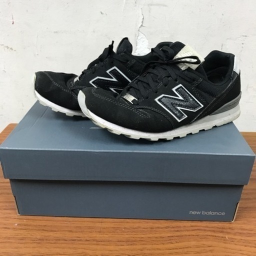 k2309-1067 NEW BALANCE スニーカー WL996SDB ブラック 24.0cm スレ汚れ有り