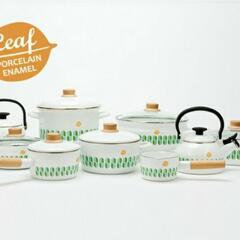 新品　富士ホーロー　蓋付き　片手鍋　ホーロー鍋　16cm　箱入の画像