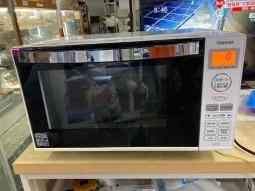 東芝 電子レンジ 17L ホワイト(縦開き扉)TOSHIBA ER-SS17A  リサイクルショップ宮崎屋 住吉店23.9.28F