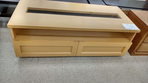 ★ジモティ割あり★ 大塚家具 テレビ台 ライトブラウン H37×D55×W120 クリーニング済み TJ2098