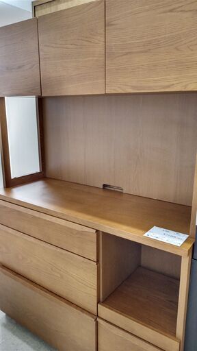★ジモティ割あり★ ミサワ レンジボード 茶 H180×D46×W120 クリーニング済み TJ2103