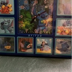 ディズニー  スティッチ掛け時計の画像