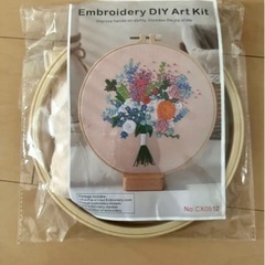 花柄刺繍キット 説明書付き 未使用