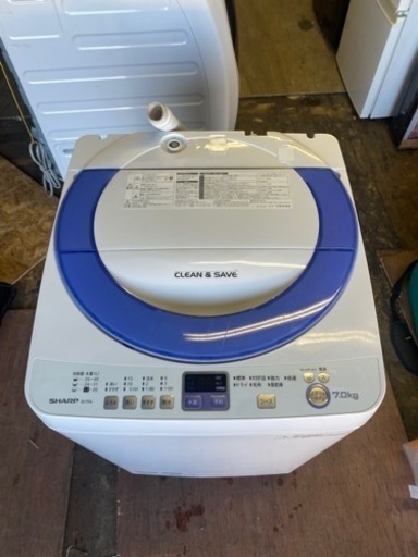 福岡市内配送設置無料　SHARP　全自動洗濯機 7.0ｋｇ　ヤマダ電機オリジナル　ES-T706-A