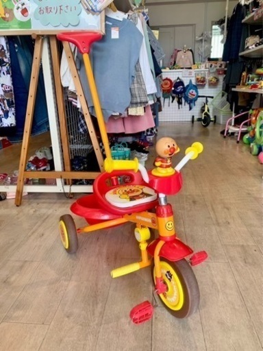 ■店頭引取限定■アンパンマン　かじとり三輪車♪