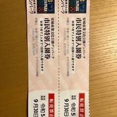 決まりました⭐︎デンパーク　入園券