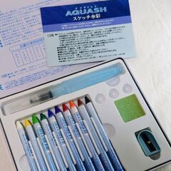 ぺんてる 🎨🖌️スケッチ水彩アクアッシュ ✨ほぼ未使用の画像