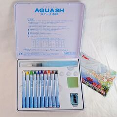 ぺんてる 🎨🖌️スケッチ水彩アクアッシュ ✨ほぼ未使用の画像