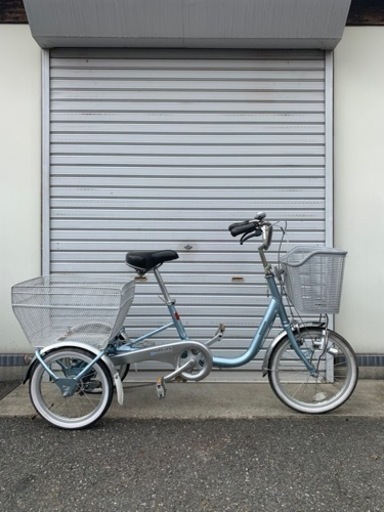 ☆前後タイヤ良品☆  16/20型　大人用三輪車　防犯登録料込‼︎