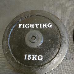 バーベルプレート15kg×2枚 FIGHTING RORの画像
