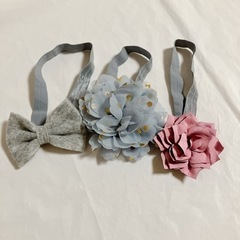 【新品】ヘアバンド 3個 ベビー 赤ちゃん 子供 リボン 花