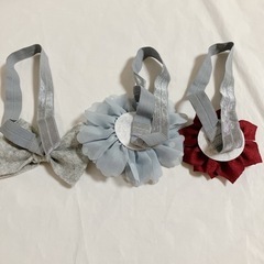 【新品】ヘアバンド 3個 ベビー 赤ちゃん 子供 リボン 花の画像