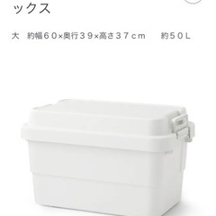 無印良品 ポリプロピレン頑丈収納ボックス 大 50L