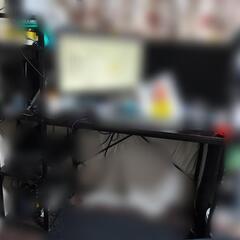 パソコンデスク　幅120cm　奥行52cm ラック付【10月下旬...