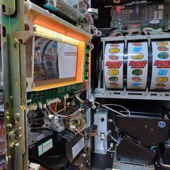 【パチスロ実機】岡崎産業★ジャックポット・トロピカルバージョン【コイン不要機付】希少台・レアの画像