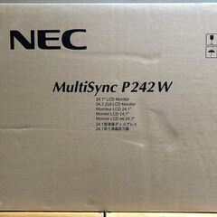 24インチモニタ MultiSync P242W ハードウェアキャリブレーション対応 キャリブレーションソフト付き NECディスプレイソリューションズの画像