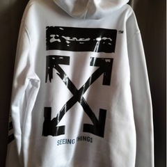 off-white【ﾒﾝｽﾞ＆ﾚﾃﾞｨｰｽ】ﾊﾟｰｶｰ2枚ｾｯﾄ【新品】の画像