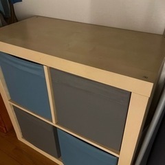 【取引中】収納棚2段　ボックスケース　タンスの画像