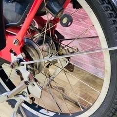 ❸5549子供乗せ電動アシスト自転車ブリヂストン20インチ良好バッテリーの画像