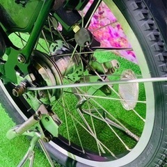 ❶5699子供乗せ電動アシスト自転車20インチ良好バッテリーの画像