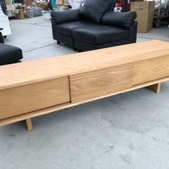 MUJI 無印良品 オーク材AVボード テレビボード 150cm...