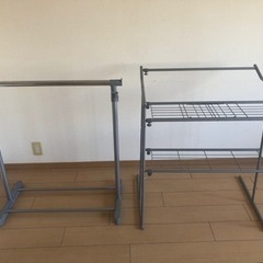 ハンガーラック2点の画像