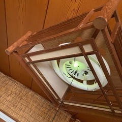 補修して使って！　捨てるのは忍びなく　天井照明　和紙とか貼ってみ...