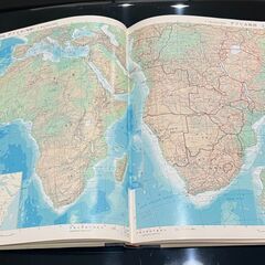 世界各国地図　世界原色百科事典別冊　古書　レトロ 　レア品　インテリアの画像