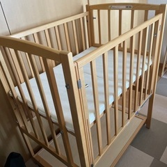 譲渡終了）【譲ります＊10月末まで】ベビーベッドコンパクト