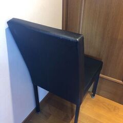 【価格交渉OK】黒のダイニングチェア★おしゃれ★3脚セットの画像