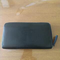 [カステルバジャック]長財布、ラウンドファスナー、黒の画像