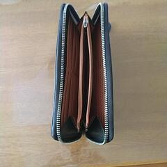 [カステルバジャック]長財布、ラウンドファスナー、黒の画像