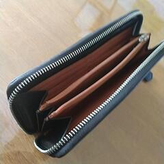 [カステルバジャック]長財布、ラウンドファスナー、黒の画像