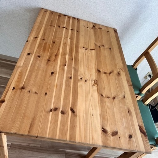 【引取希望】IKEA イケア ダイニングテーブル　椅子2脚　インゴー　イーヴァル 引取希望】IKEA イケア ダイニングテーブル 椅子2脚 インゴー