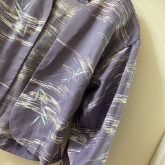 着物リメイク　絽ボレロ　薄紫　カーディガン　透け感のある涼しいの画像
