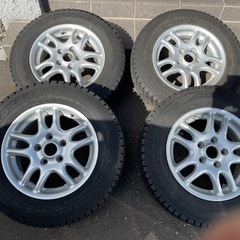 【本日最終】175/80r15 バリ山スタッドレス付きアルミ