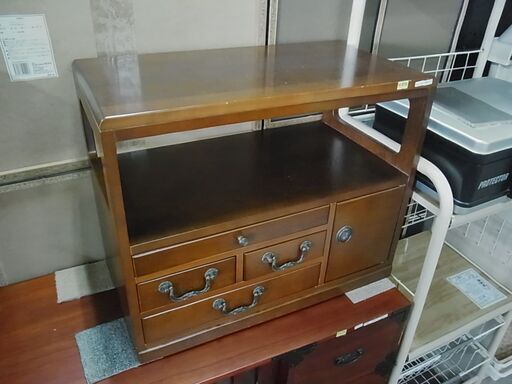 【29】和棚　茶棚　茶箪笥　収納棚　和室　和家具　飾り棚　キャビネット　小引き出し