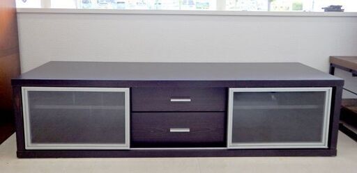 北海道千歳市/恵庭市 近郊配送 ニトリ ローボード ニューモデルノ ブラウン テレビ台 AVボード 収納 家具