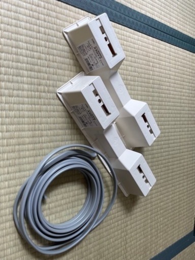 クーラー室外機用架台　ケーブル