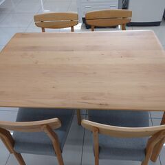 NITORI/ニトリ/ダイニング5点セット/ダイニングセット/ナチュラル/木製】