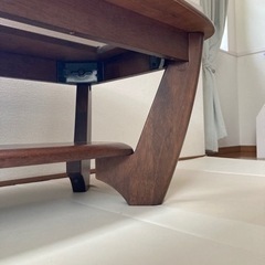天然木ローテーブル　座卓の画像