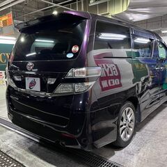 自社ローン★保証人不要★全国対応★ヴェルファイア2.4ZプラチナセレクションⅡ★パープル★純正ナビ・TV・バックカメラ・ETC★アルパインフリップダウンモニター★の画像